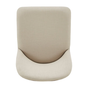 Homelegance By Top-Line DuBose Linen Upholstered Dining Chairs (Set of 2) Gold Metal