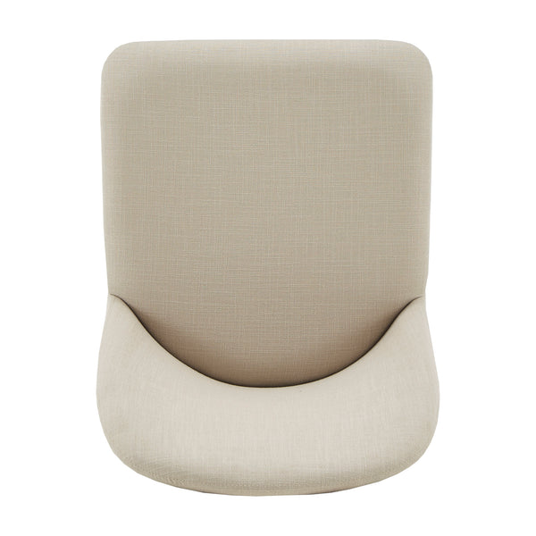 Homelegance By Top-Line DuBose Linen Upholstered Dining Chairs (Set of 2) Gold Metal