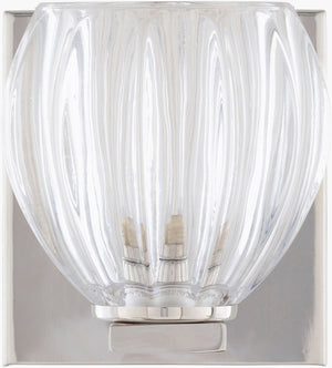 Surya Wallace Wall Sconce Lighting - Elegant Metal Fixture For Sophisticated Home Illumination & Style Fixture, Metallic ,Nickel Iron Wac-001