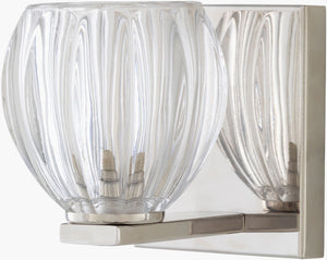 Surya Wallace Wall Sconce Lighting - Elegant Metal Fixture For Sophisticated Home Illumination & Style Fixture, Metallic ,Nickel Iron Wac-001