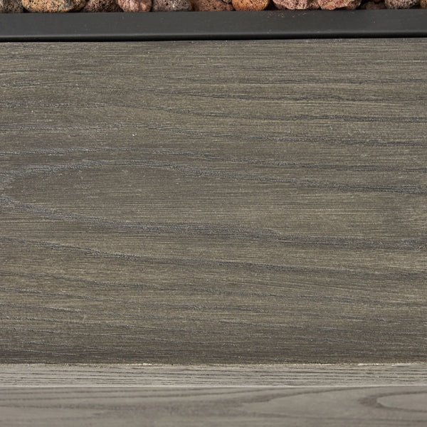 English Elm 56" Outdoor Rectangular Propane Fire Pit 50000 Btu Mgo Concrete Wood Grain Patio 57570.00GRY-50K