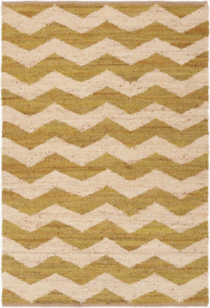 Surya Wade 5' X 7'6" Handmade Jute Rug - Global Inspired Design For Elegant Home Decor & Durability Olive Jute Wad4006-576