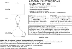 Surya Warren Elegant 27" Traditional Accent Table Lamp - Timeless Design For Living Room & Bedroom Decor Body, Cream,Finial, Metallic ,Nickel,Harp, Metallic ,Nickel,Cord, Translucent Ceramic,Linen,Cotton,Iron Wae-001