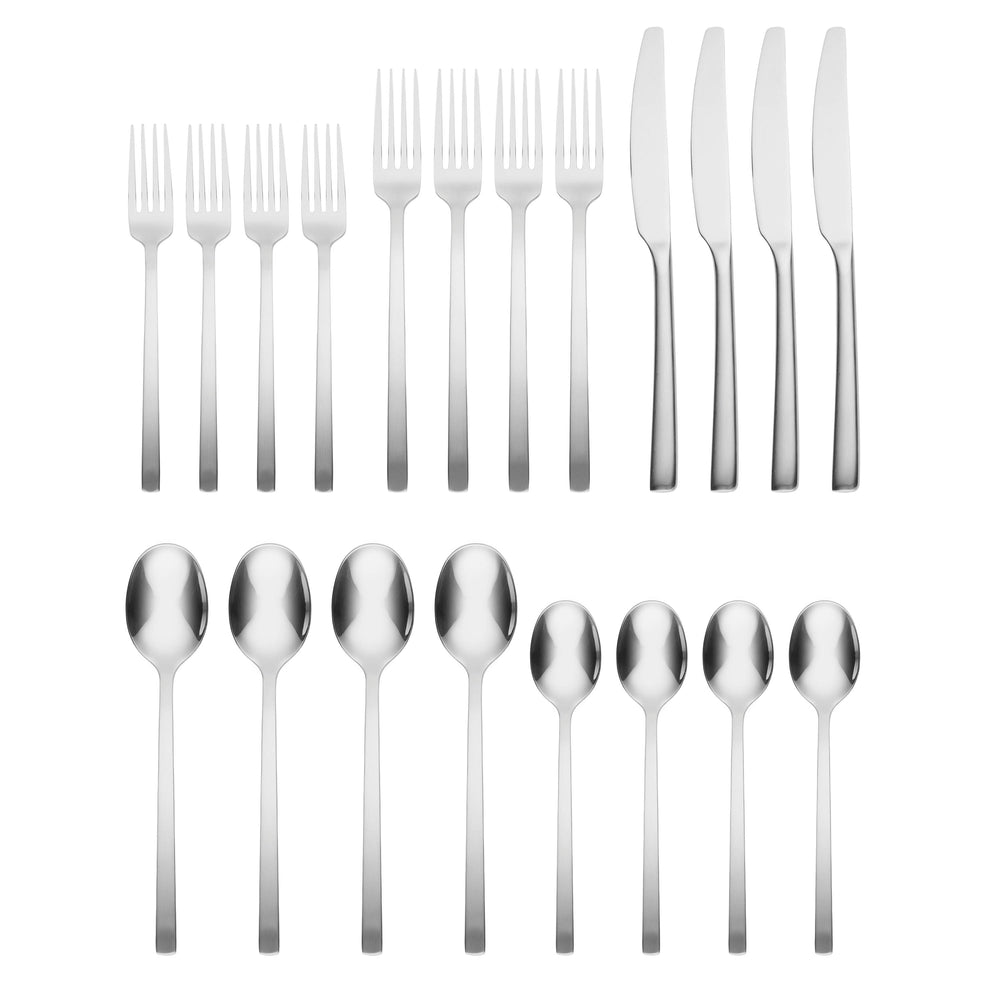 Lenox Cambridge Beacon Satin Mirror 20-Piece Flatware Set NO COLOR METAL 403320CKWS12