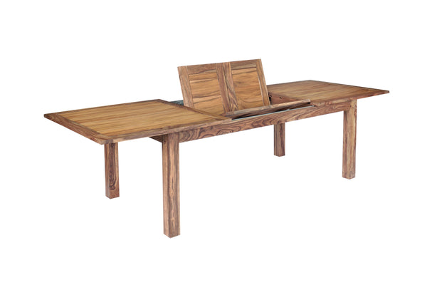 Porter Designs Porter Urban Solid Sheesham Wood Double Leaf Dining Table - Versatile Seating & Modern Style Brown Wood 07-117-01-1129