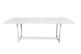 VIG Furniture Renava Wake + Kayak - Modern Outdoor Off-White Dining Table Set VGGE-WAKE-KAYAK-DT-SET-WHT