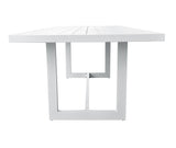 VIG Furniture Renava Wake + Kayak - Modern Outdoor Off-White Dining Table Set VGGE-WAKE-KAYAK-DT-SET-WHT