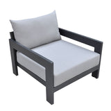 VIG Furniture Renava Wake - Outdoor Dark Charcoal Sofa Set VGGE-WAKE-SOFA-SET-GRY