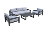 VIG Furniture Renava Wake - Outdoor Dark Charcoal Sofa Set VGGE-WAKE-SOFA-SET-GRY