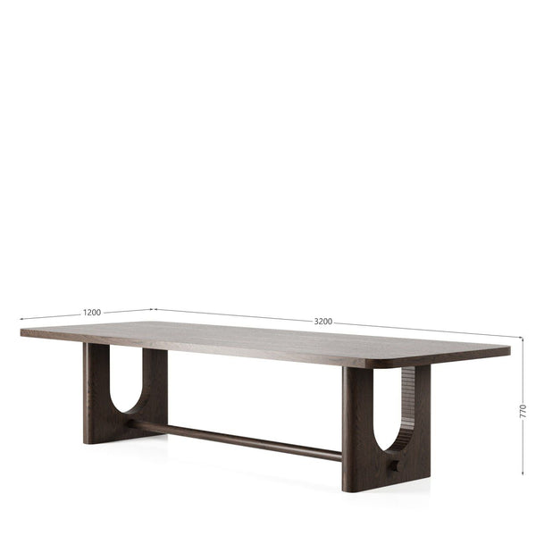 VIG Furniture Modrest Walz - Modern Brown Oak Rectangular Dining Table VGME-WALZ-BRN-DT