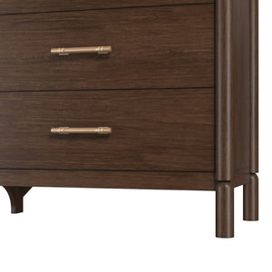A.R.T. Furniture Verge Dresser - Contemporary Dark Wood Storage Solution with Elegant Design & Six Spacious Drawers 337130-1960