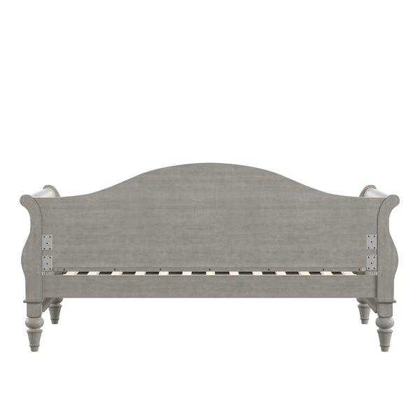 Homelegance By Top-Line Esteban Traditional Wood Slat Daybed Grey Rubberwood