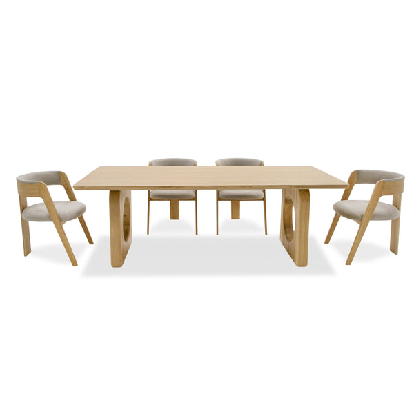 VIG Furniture Modrest Washington - Modern Natural Oak Rectangular Dining Table VGME121257-DT