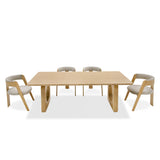 VIG Furniture Modrest Washington - Modern Natural Oak Rectangular Dining Table VGME121257-DT