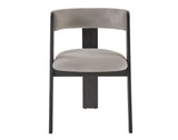 VIG Furniture Modrest Washington - Modern Grey Fabric + Ebony Oak Dining Chair (Set of 2) VGME121259-EDCHR