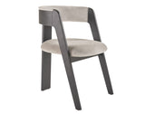 VIG Furniture Modrest Washington - Modern Grey Fabric + Ebony Oak Dining Chair (Set of 2) VGME121259-EDCHR