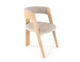 VIG Furniture Modrest Washington - Modern Cream Velvet + Natural Oak Dining Chair (Set of 2) VGME121259-CDCHR