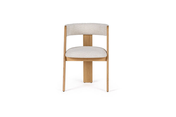 VIG Furniture Modrest Washington - Modern Cream Fabric + Natural Oak Dining Chair (Set of 2) VGME121259-CRM-DC