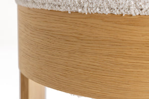 VIG Furniture Modrest Washington - Modern Cream Fabric + Natural Oak Dining Chair (Set of 2) VGME121259-CRM-DC