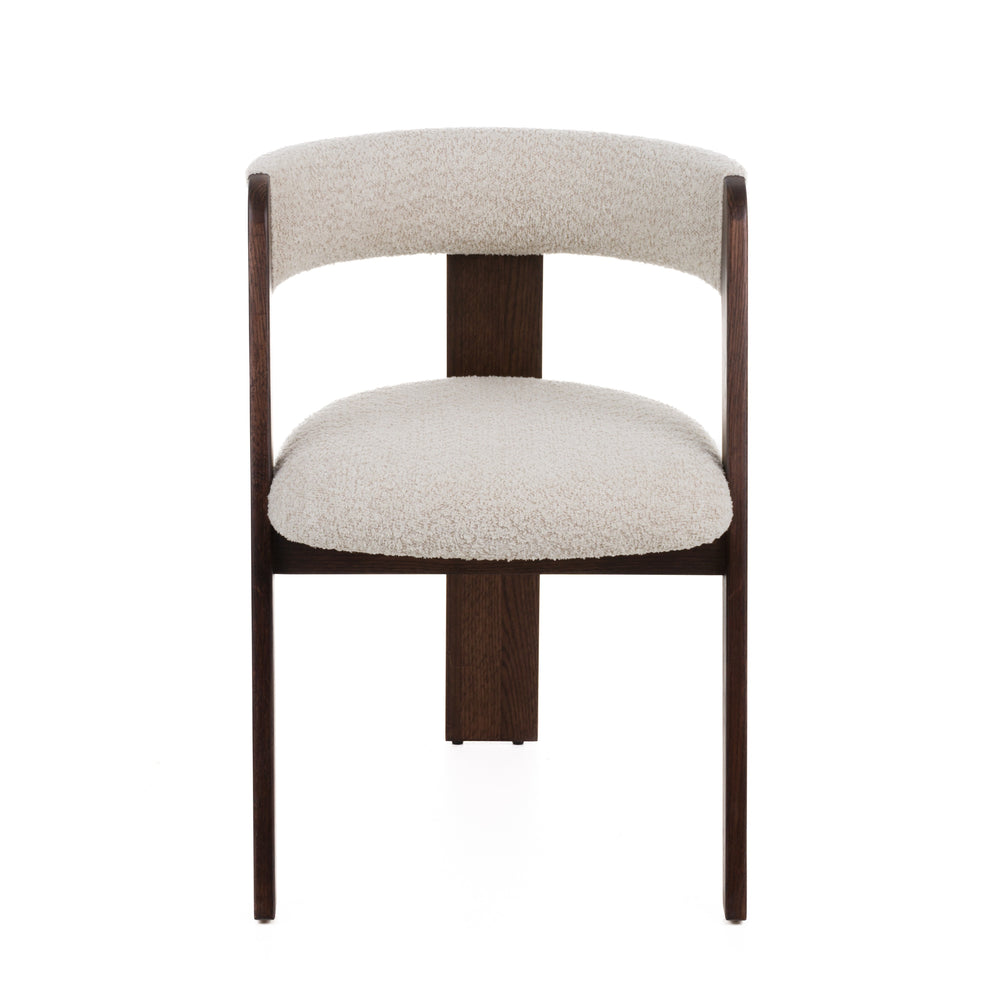 Vig Furniture Modrest Washington - Chic Cream Fabric Dining Chair Set With Brown Oak Frame For Elegant Spaces Cream  Vgme121259-crm-dc-1