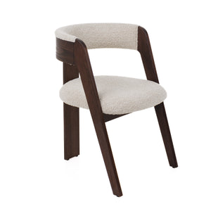 Vig Furniture Modrest Washington - Chic Cream Fabric Dining Chair Set With Brown Oak Frame For Elegant Spaces Cream  Vgme121259-crm-dc-1