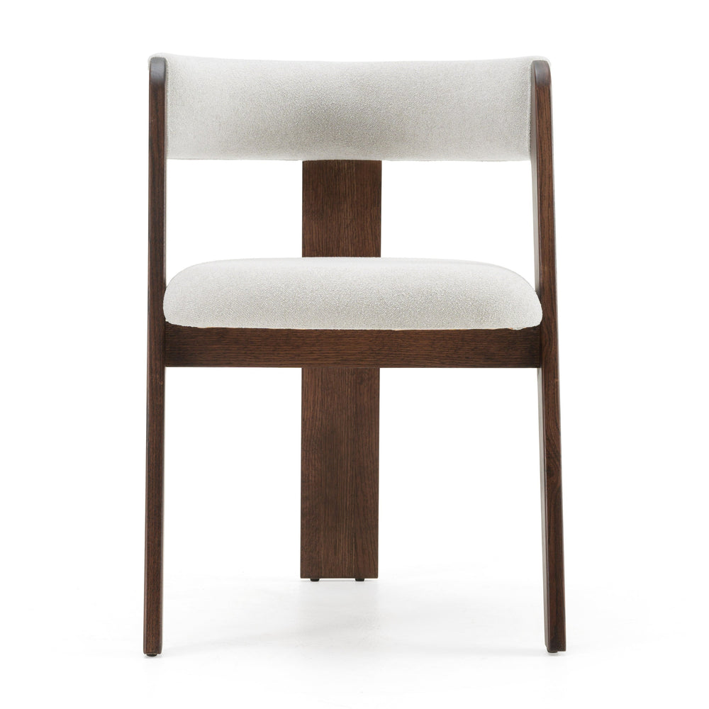 Vig Furniture Modrest Washington - Set Of 2 Chic Off-white Fabric Dining Chairs With Brown Oak Accents Off,White  Vgme121259-offbrn-dc-1
