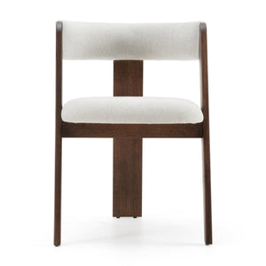 Vig Furniture Modrest Washington - Set Of 2 Chic Off-white Fabric Dining Chairs With Brown Oak Accents Off,White  Vgme121259-offbrn-dc-1