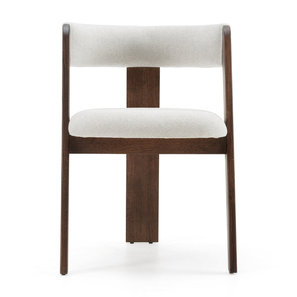 Vig Furniture Modrest Washington - Set Of 2 Chic Off-white Fabric Dining Chairs With Brown Oak Accents Off,White  Vgme121259-offbrn-dc-1