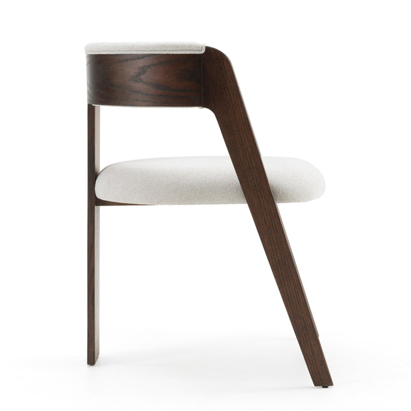 Vig Furniture Modrest Washington - Set Of 2 Chic Off-white Fabric Dining Chairs With Brown Oak Accents Off,White  Vgme121259-offbrn-dc-1