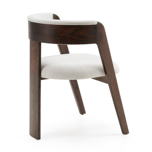 Vig Furniture Modrest Washington - Set Of 2 Chic Off-white Fabric Dining Chairs With Brown Oak Accents Off,White  Vgme121259-offbrn-dc-1