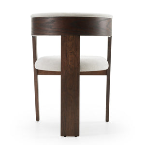 Vig Furniture Modrest Washington - Set Of 2 Chic Off-white Fabric Dining Chairs With Brown Oak Accents Off,White  Vgme121259-offbrn-dc-1