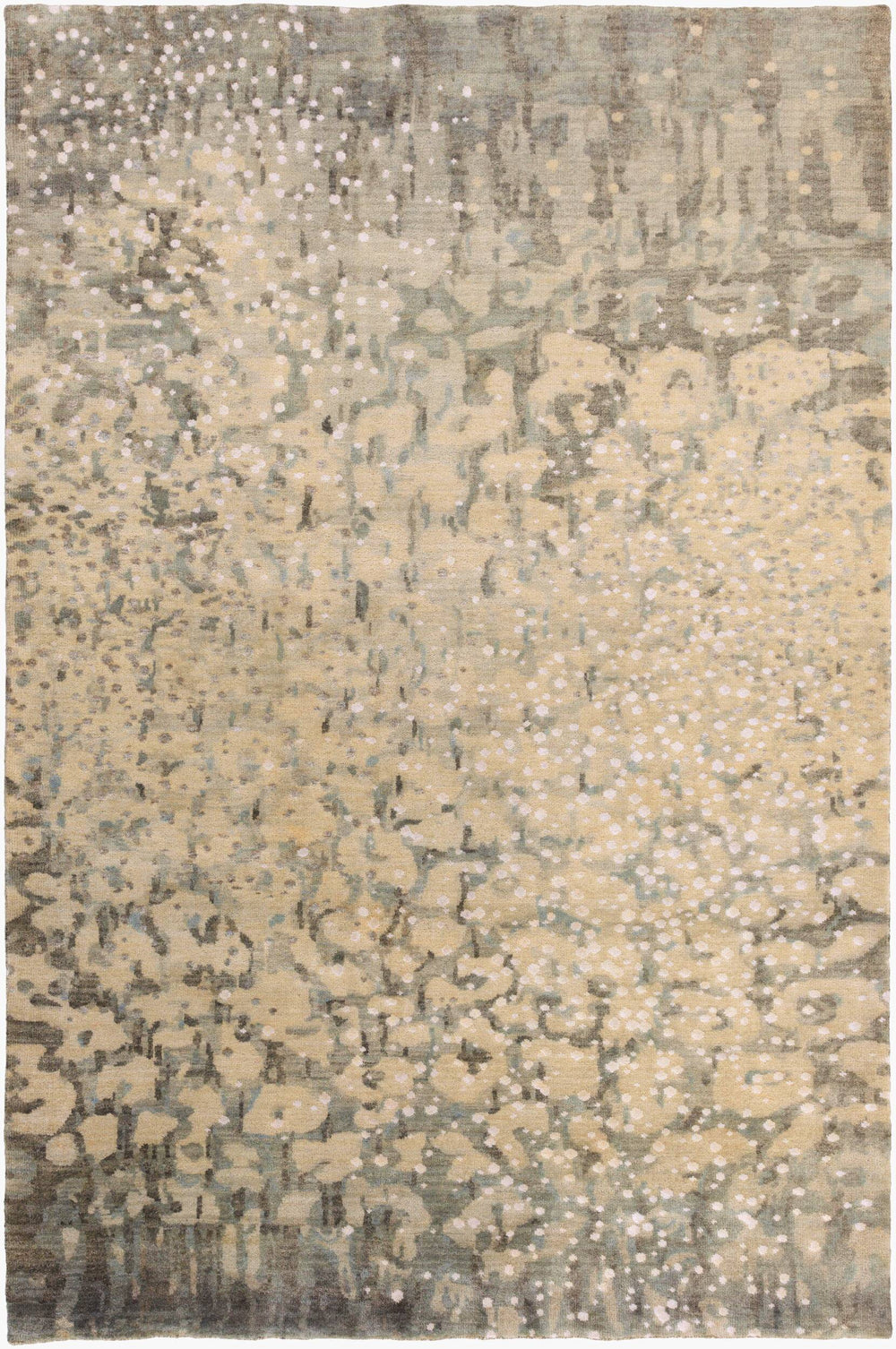 Surya Watercolor 5' X 8' Hand-knotted Wool Rug - Luxurious Medium Pile For A Vibrant, Stylish Home Décor Black Wool,Viscose Wat5011-1215