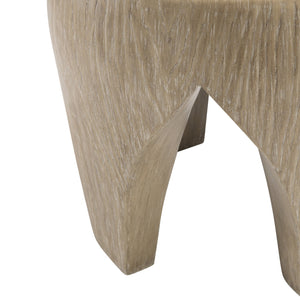 Bernhardt Bernhardt Neptune Outdoor Side Table – Sea Oat Grp Drum Accent Table, Weather-Resistant Sculptural 21" X09012