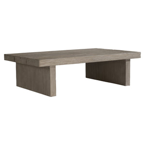 Bernhardt Bernhardt Melbourne Teak Cocktail Table 56"W X 36"D Live-Edge Plank Top Carbonized Sea Oat Finish X06023