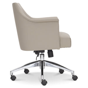 Bernhardt Bernhardt Tiemann Office Chair With Plush Upholstery, Ergonomic Tilt, Stainless Swivel Base For Comfort D11002