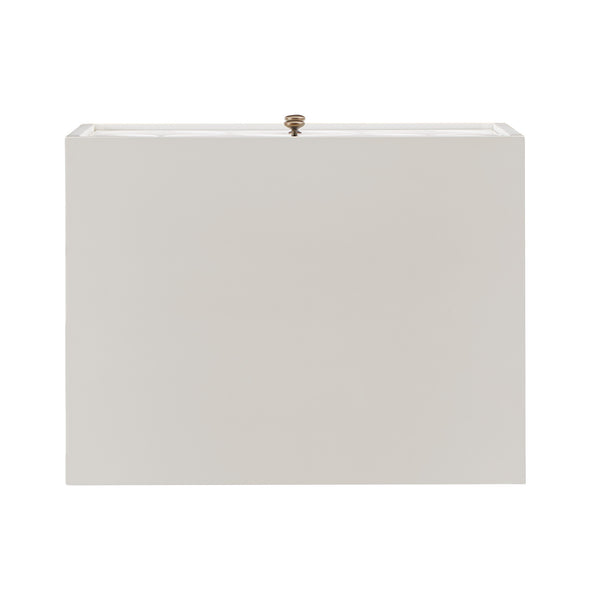 Homelegance By Top-Line Bellamy Arched Diamond Gold Metal End Table White Engineered Wood