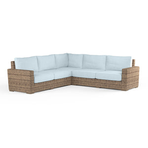 Havana Sectional in Canvas Skyline w/ Self Welt SW1701-SEC-14091 Sunset West