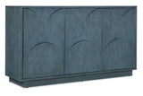 Melange Round Valley Three Door Entertainment Credenza