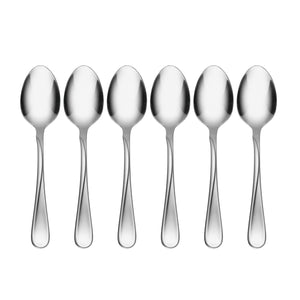 Lenox Oneida Flight Everyday Flatware Teaspoons, Set of 6 Metallic, STAINLESS METAL 2865006A