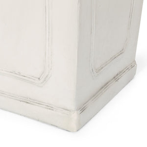 English Elm Mgo Handcrafted Tall Outdoor Planter for Patios Entryways and Garden Borders 63425.00WHI