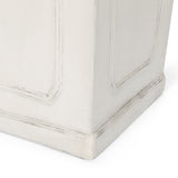 Christopher Knight Home® - Noble House - Burgos Outdoor Large Cast Stone Tapered Planter, Antique White