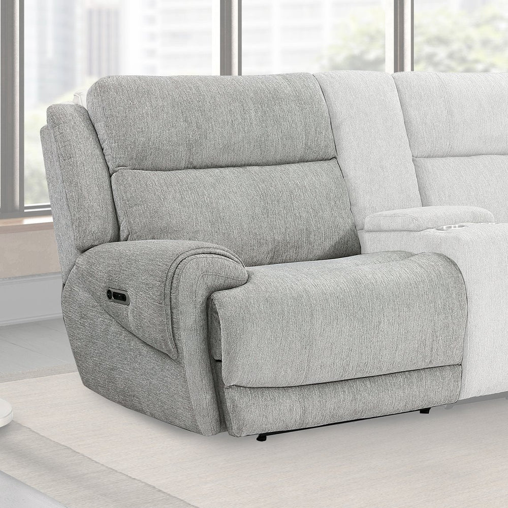 Parker House Parker Living Spencer - Stylish Armless Recliner With Power Footrest For Ultimate Comfort And Relaxation Light Grey 100% Polyester (W) Mspe#811lph-tpe