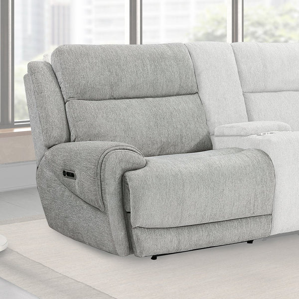 Parker House Parker Living Spencer - Stylish Armless Recliner With Power Footrest For Ultimate Comfort And Relaxation Light Grey 100% Polyester (W) Mspe#811lph-tpe
