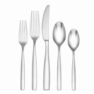 Lenox Oneida Strathmoor 20 Piece Everyday Flatware Set, Service for 4 Metallic, STAINLESS METAL B1060020AL21