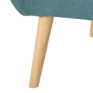 English Elm Club Chair Tufted Back Rubberwood Legs Mid-century Modern Accent Seat for Living Rooms 60751.00DTE