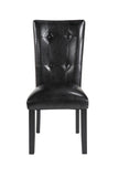 Sterling Black Leatherette Parsons Chair, Set of 2