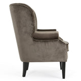 Christopher Knight Home® - Noble House - Tomlin Modern Glam Velvet Club Chair with Nailhead Trim