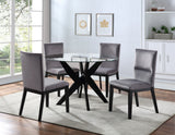 Steve Silver Amalie Side Chair Grey, Set of 2 AL4848SG