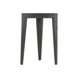 Bernhardt Bernhardt Katana Accent Table — Sculptural Solid Wood Trefoil Top, Blackened Pine Finish, Compact 23"H 426126