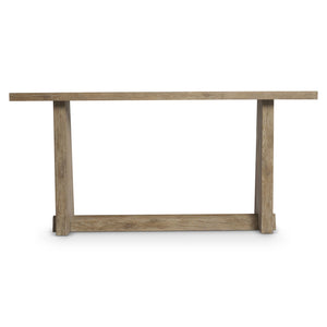 Bernhardt Bernhardt Tribeca Solid White Oak Console Table 72" W Aurum Finish Tapered Legs Rustic-Modern Appeal 333910